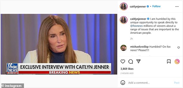 Jenner opublikowała na swoim Instagramie, że 