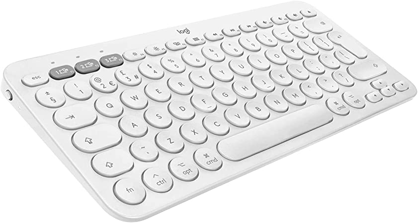 Biała klawiatura Logitech dla komputerów Mac